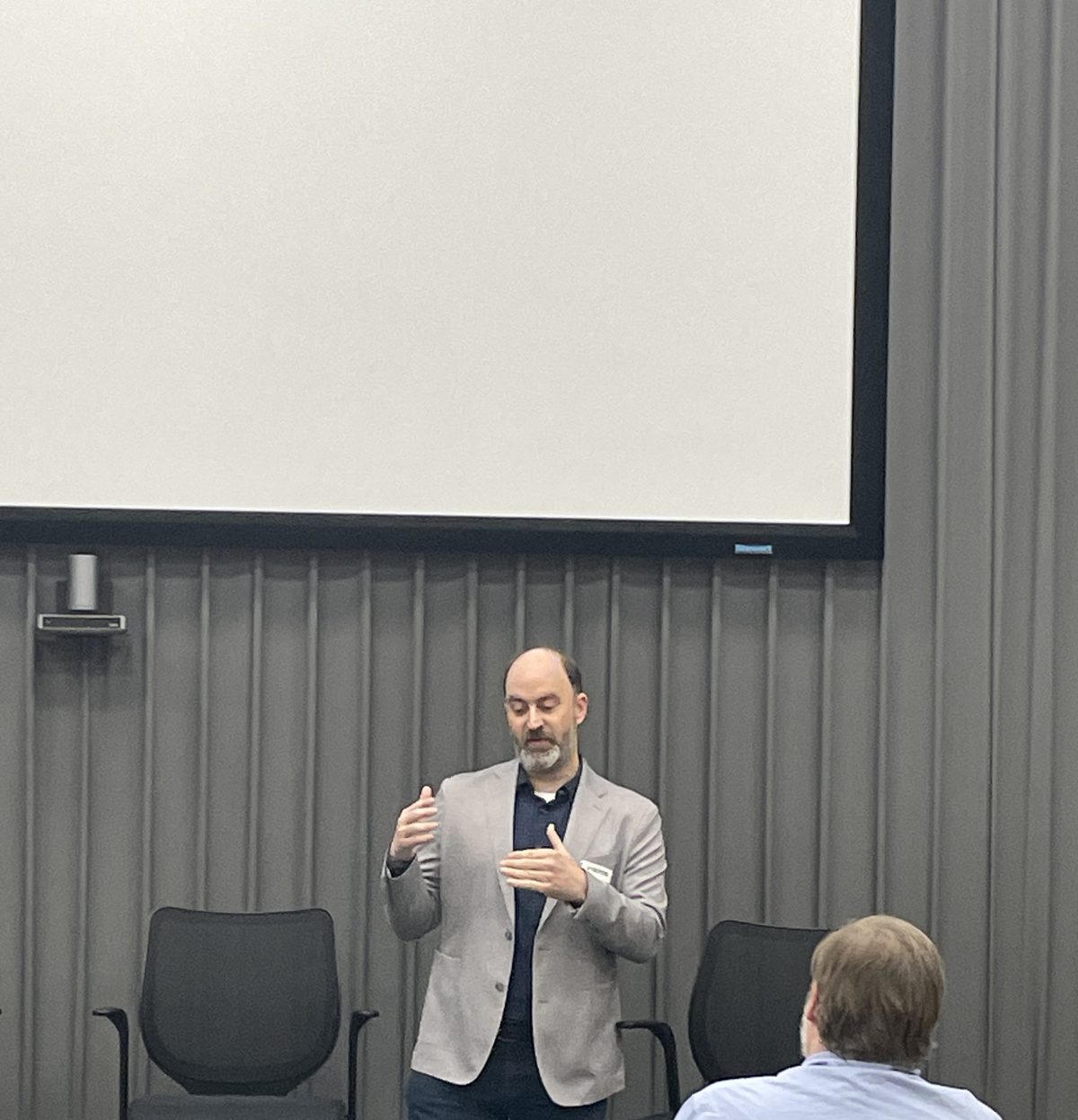 Bill Brown leading a cyber resiliency workshop