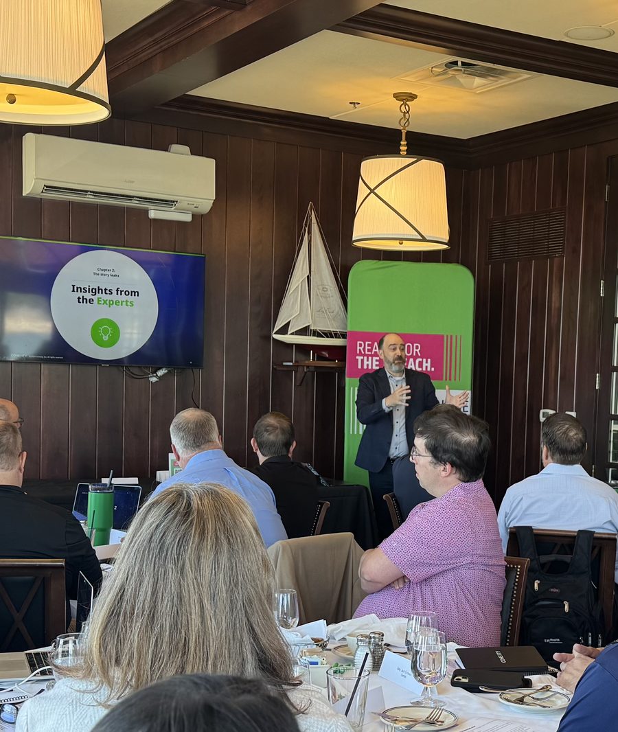 Bill Brown presenting to security leaders